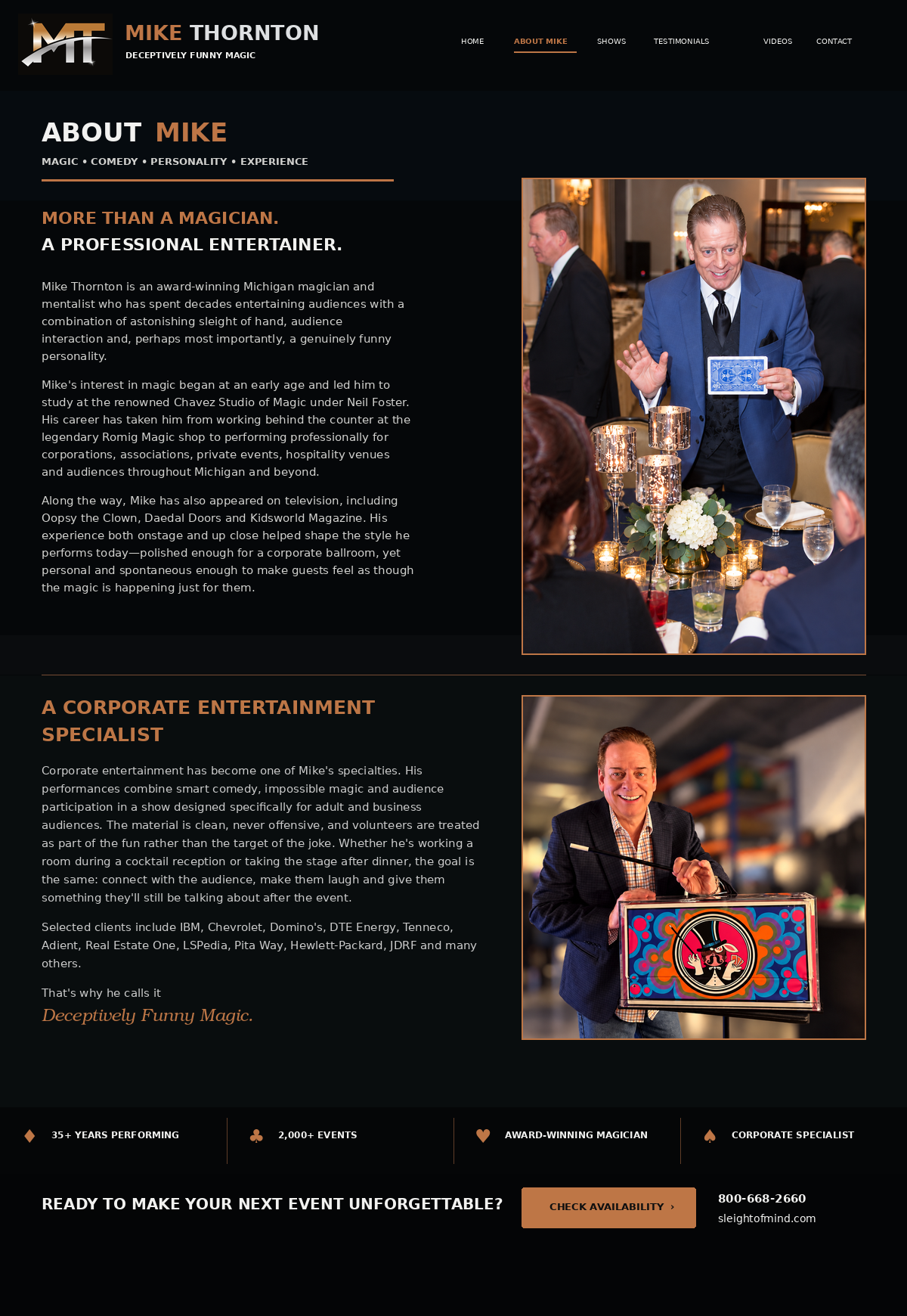 Approved Mike Thornton About Mike design