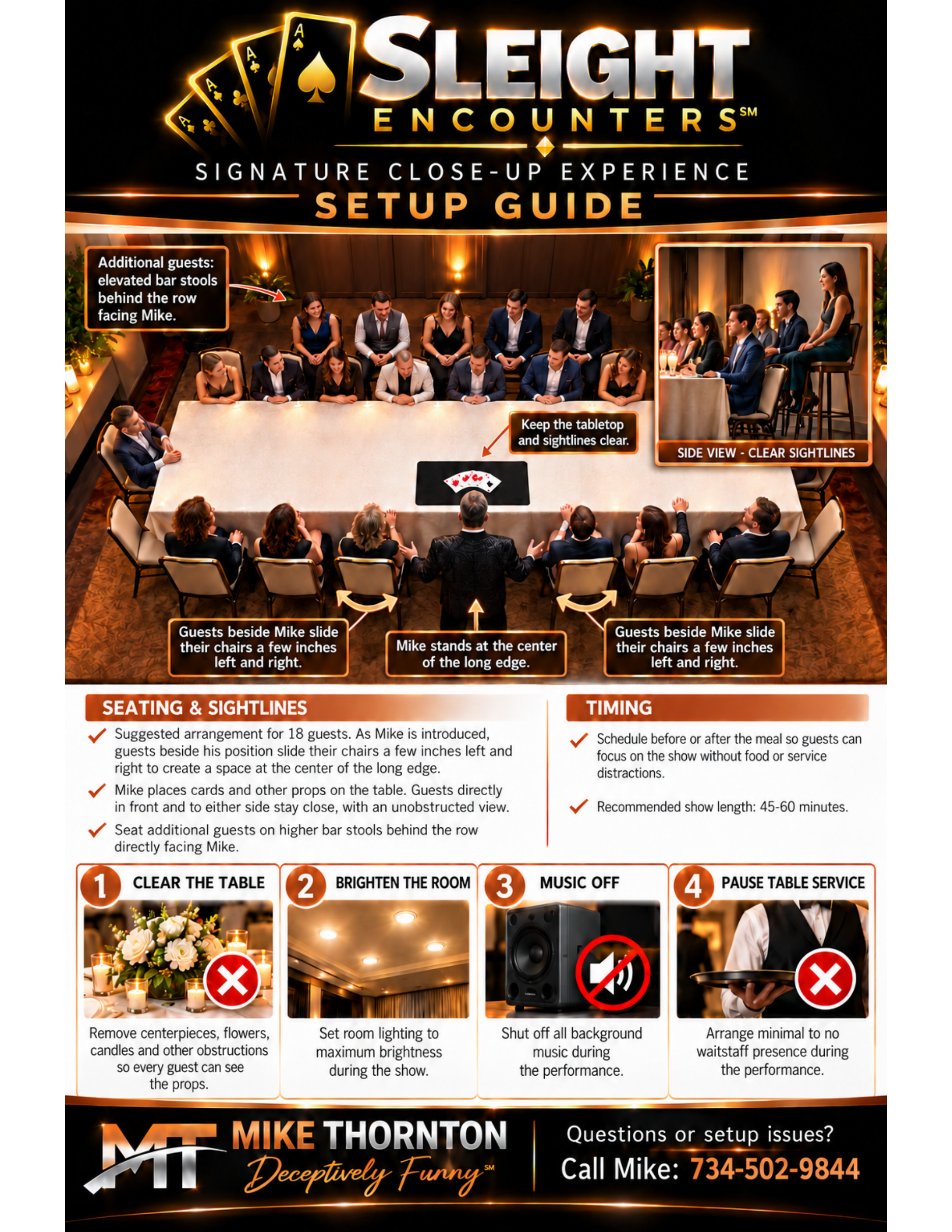 Preview of Sleight Encounters℠ Close-Up Show Setup Guide