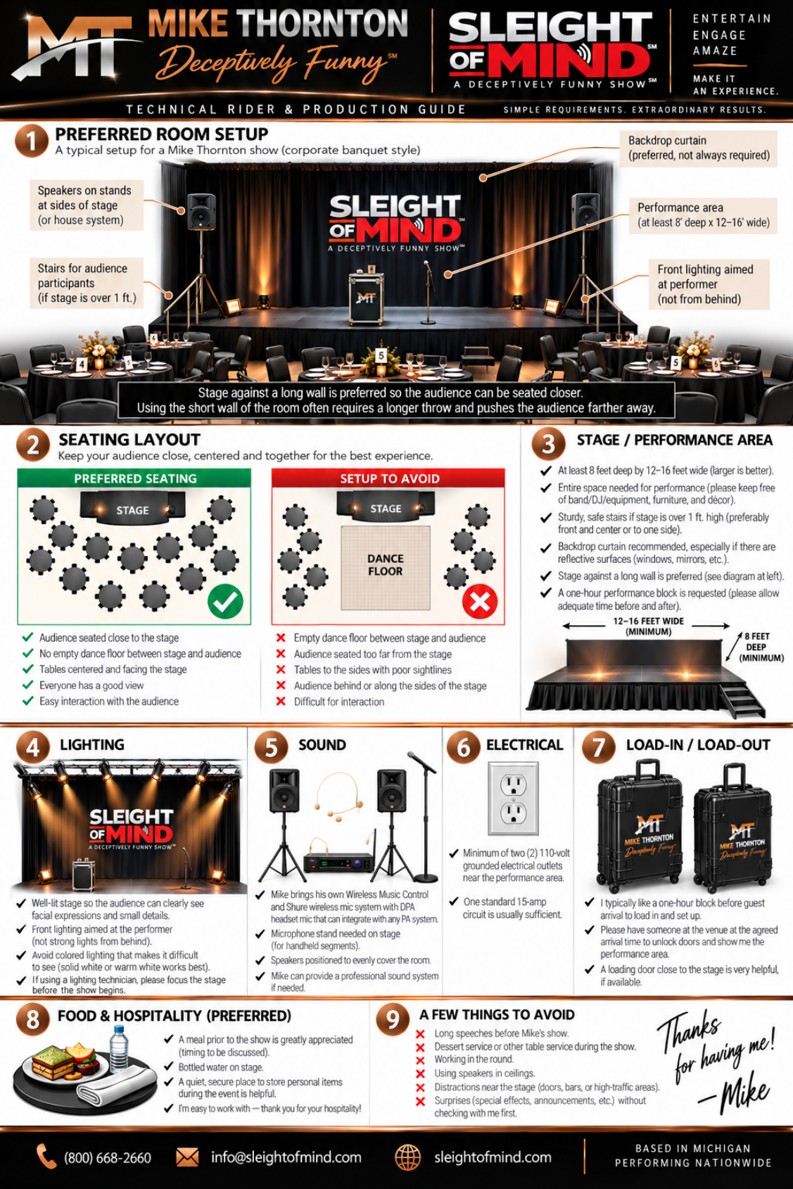 Preview of Sleight of Mind℠ Stage Show Setup Guide